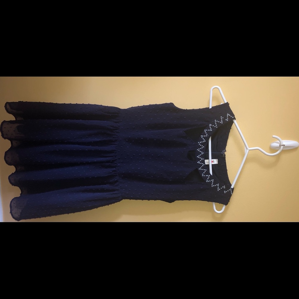 Navy blue dress party dress